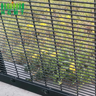 High Security Black Powder Coating Clear View Fence With Bending